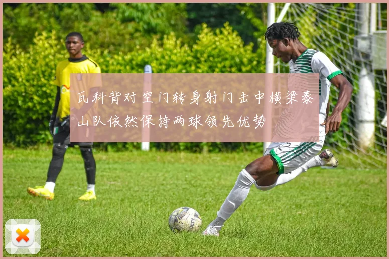 瓦科背对空门转身射门击中横梁泰山队依然保持两球领先优势